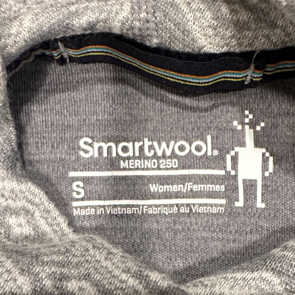 Smartwool Gray Patterned Long Sleeve Top - image 2